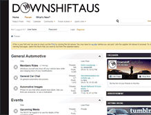 Tablet Screenshot of forum.downshiftaus.com